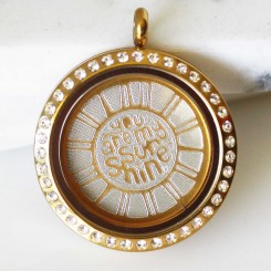You Are My Sunshine - Locket and Plate Set - 3cm